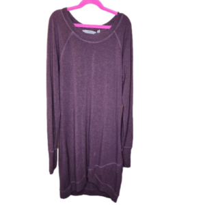 Athleta Nirvana Criss Cross Dress Soft Heathered Plum Size M